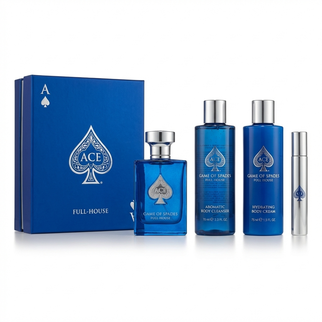 JO MILANO_SET GAME OF SPADES LUXURY COLLECTION FULL HOUSE 4 PCS 3.4 EDP U