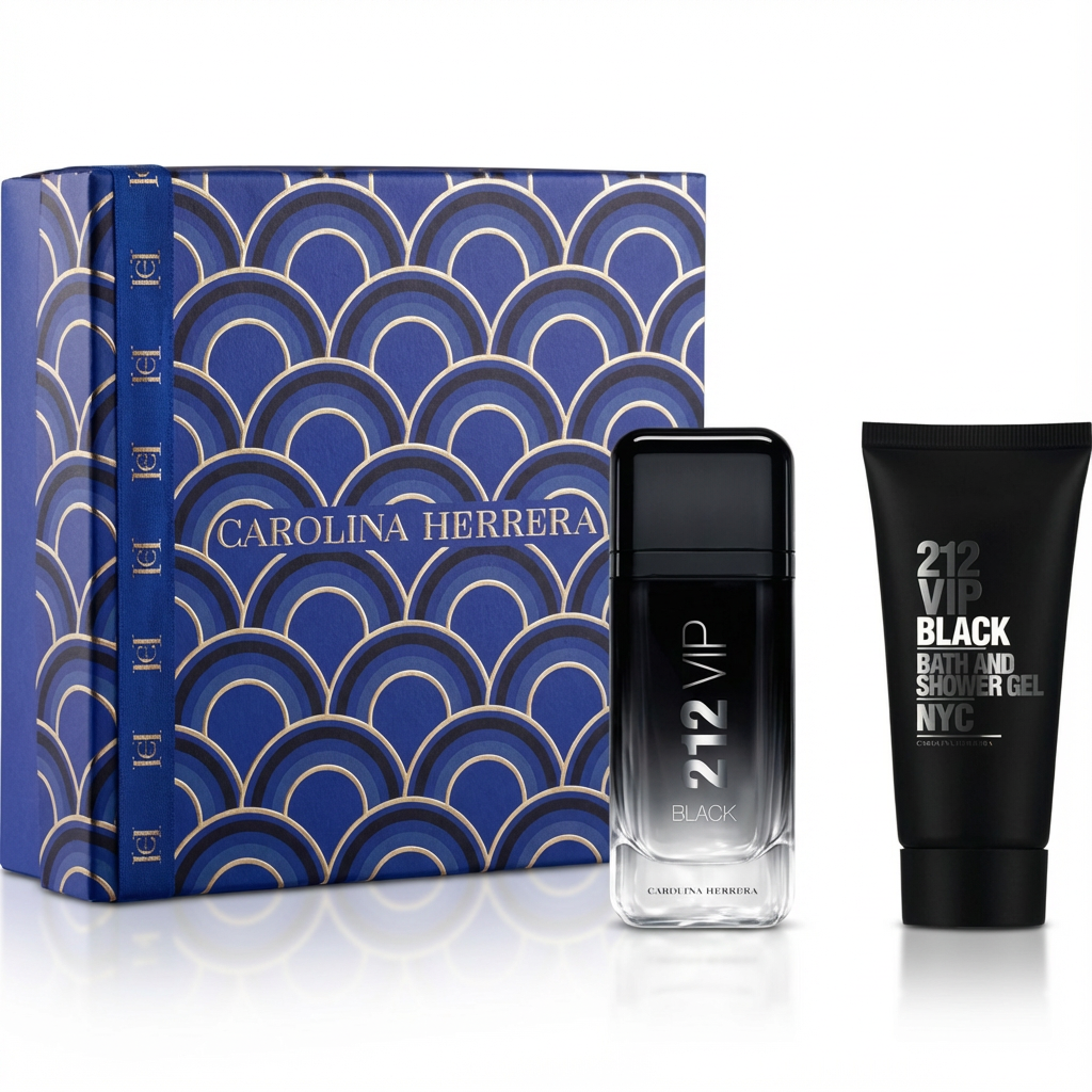CAROLINA HERRERA_SET 212 VIP BLACK (BLUE BOX) 2 PCS 3.4 EDP M