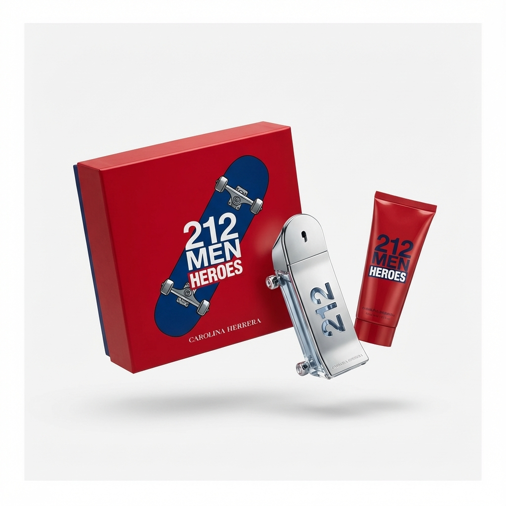 CAROLINA HERRERA_SET 212 MEN HEROES 2 PCS 3.4 EDP M