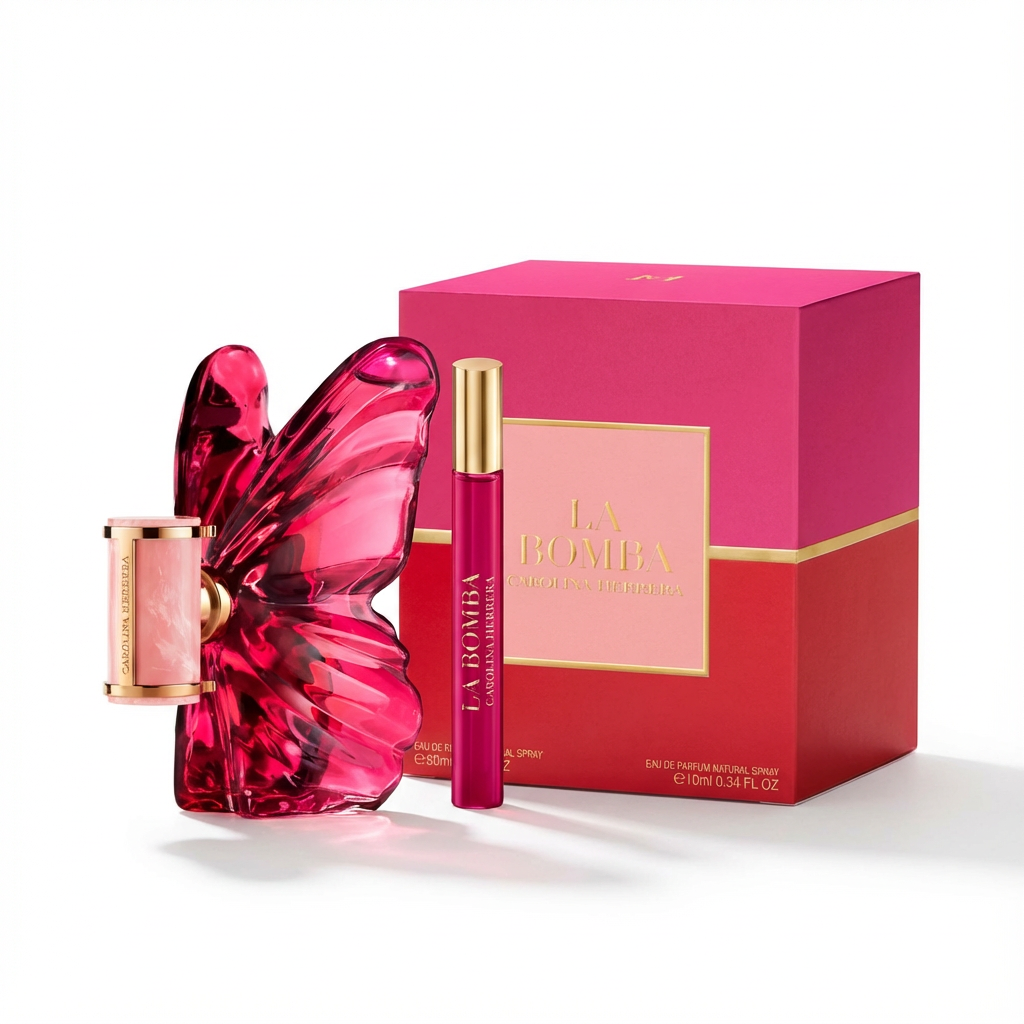 CAROLINA HERRERA_SET LA BOMBA 2 PCS /2.7 EDP + TRAVE 10 ML L