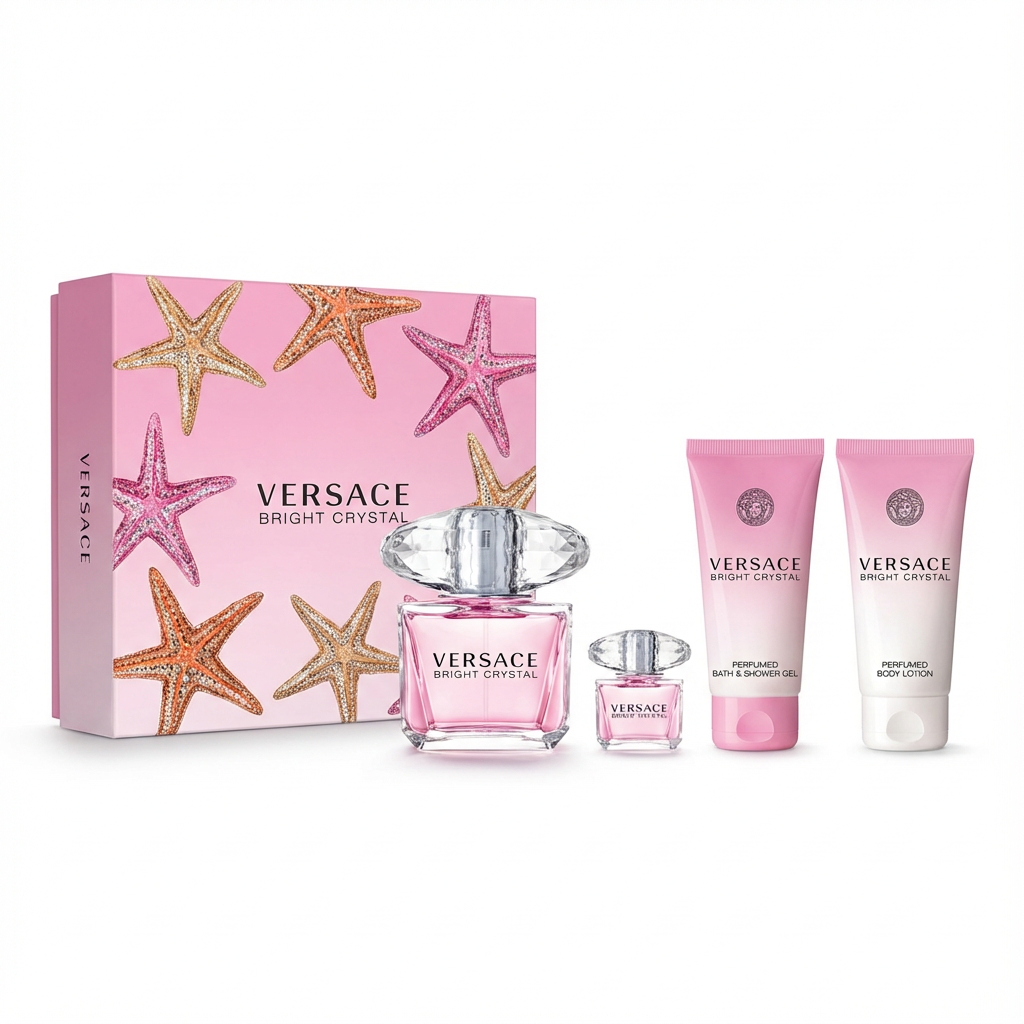 VERSACE_SET BRIGHT CRYSTAL 4 PCS 3.0 EDT L