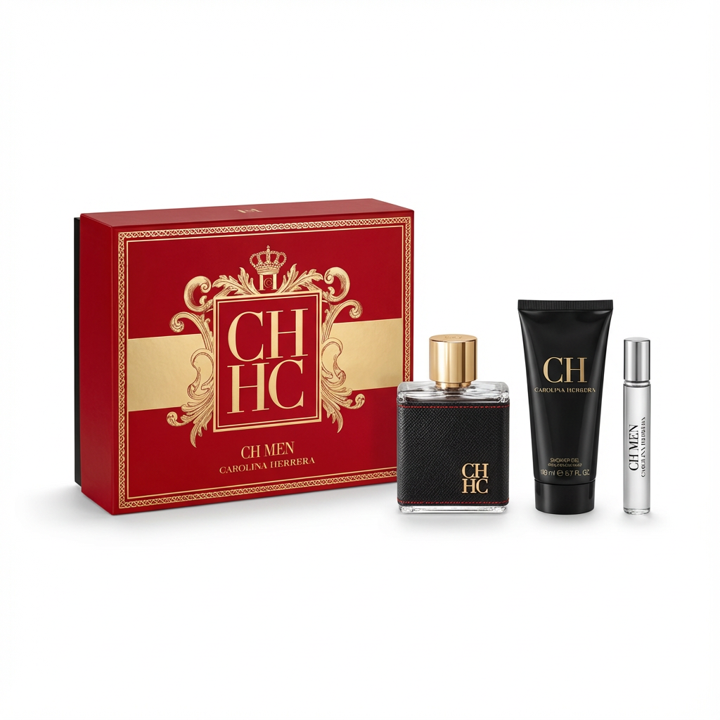 CAROLINA HERRERA_SET CH MEN 3 PCS 3.4 EDT+ 100 ML AFTER SHAVE + 10ML TRAVEL M