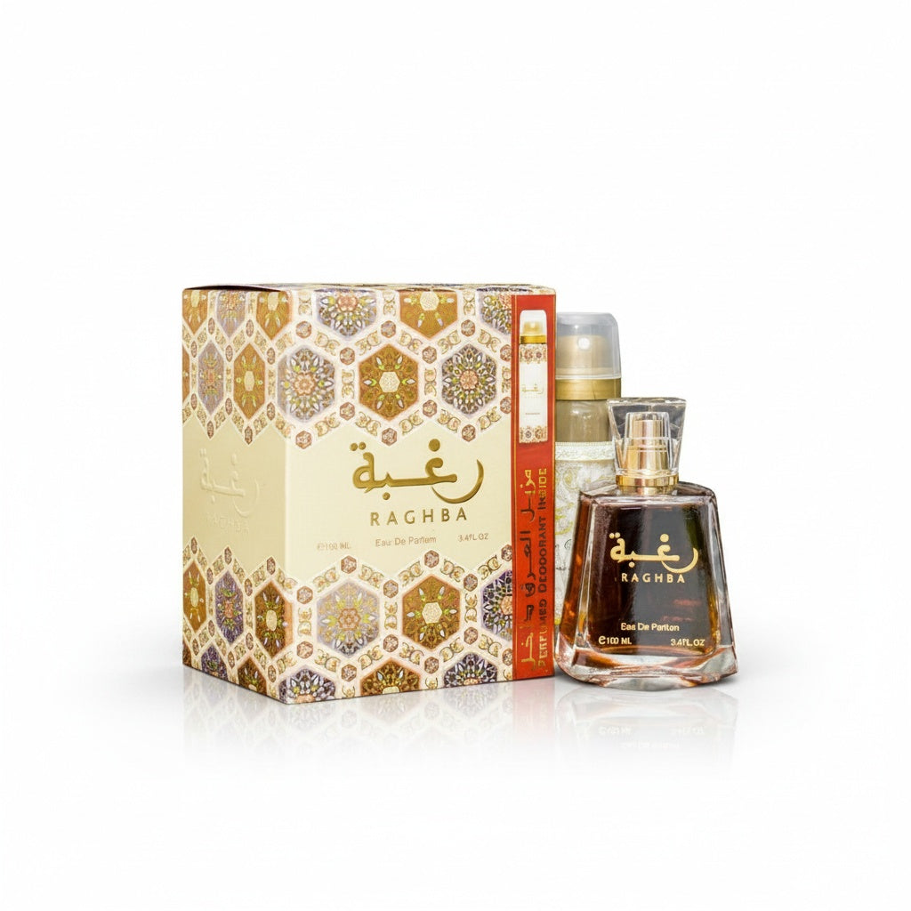 LATTAFA_LATTAFA RAGHBA 3.4 EDP M + 1.7 DEO SPRAY M (128170) - Emirates