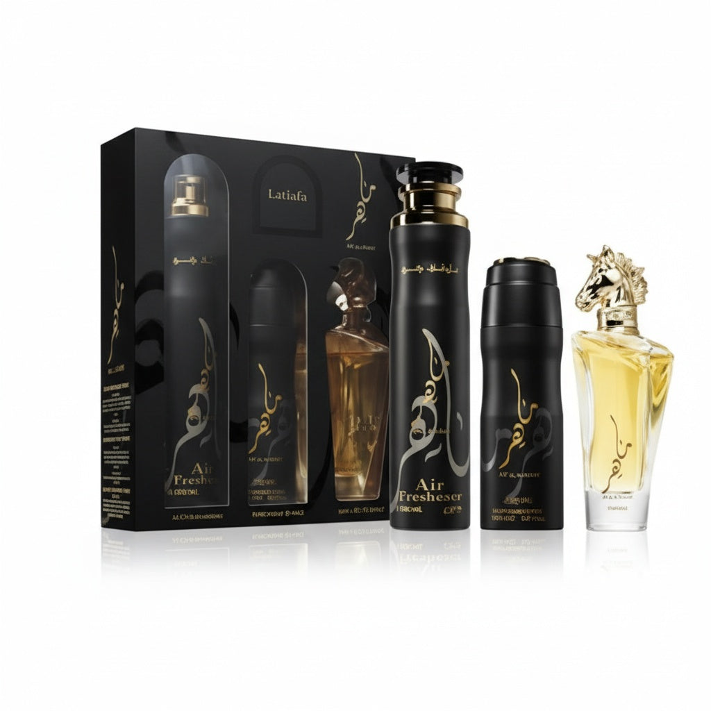 LATTAFA_LATTAFA MAAHIR 3.4 EDP M+ 6.8 DEO SPRAY+ 10.0 AIR FRESHENER (131247) - Emirates