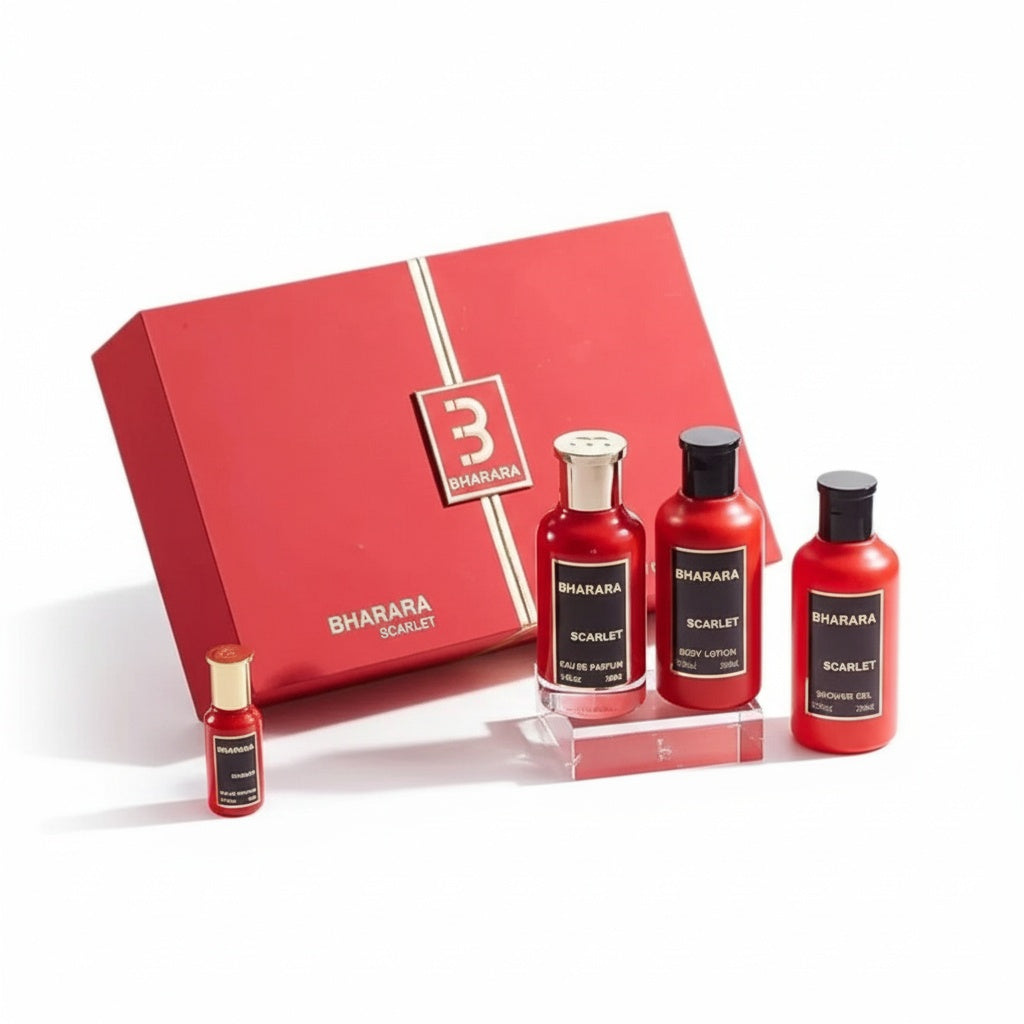 BHARARA_BHARARA SCARLET 3.4 EDP U+ 6.7 SG+ 6.7 BL +10ML +10ML ROSE (130283) - USA