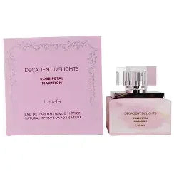 LATTAFA DECADENT DELIGHTS ROSE PETAL MACARON 1.7 OZ EDP · L