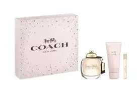 COACH SET NEW YORK GOLD 3 PIECES 3.4 OZ EDP · L