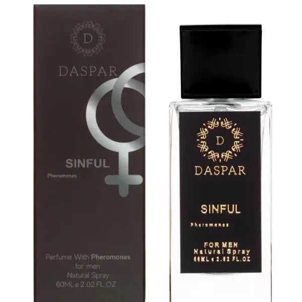 DASPAR SINFUL PERFUME WITH CON PHEROMONES 60 ML EDP . M