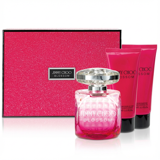 JIMMY CHOO_SET WOMEN PINK 3 PCS 100ML / 7.5ML TRAVEL / SHOWER GEL 100ML  L