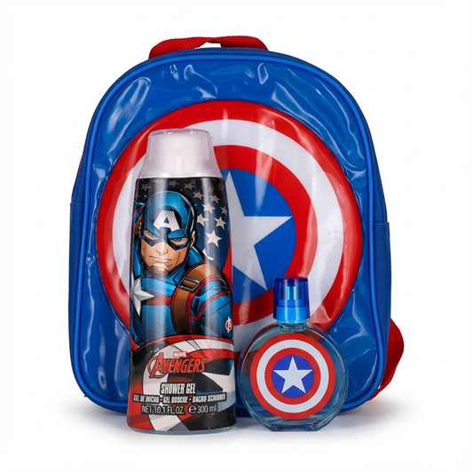 MARVEL_SET CAPITAN AMERICA 2 PCS 1.7 EDT + 10.14 S/G + BACKPACK M