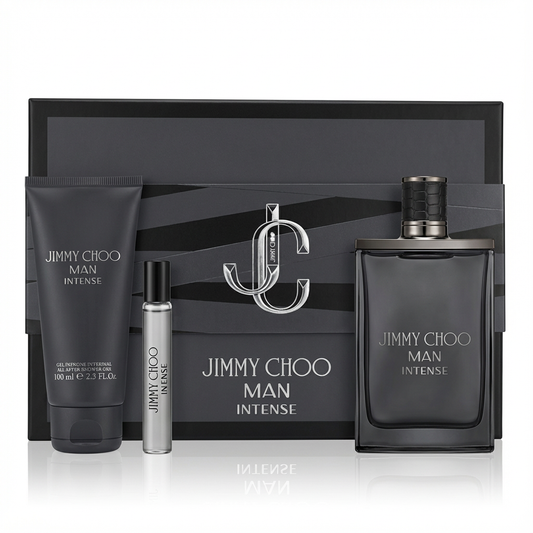 JIMMY CHOO_SET MAN INTENSE 3 PCS 100ML / 7.5ML TRAVEL / SHOWER GEL 100ML  M