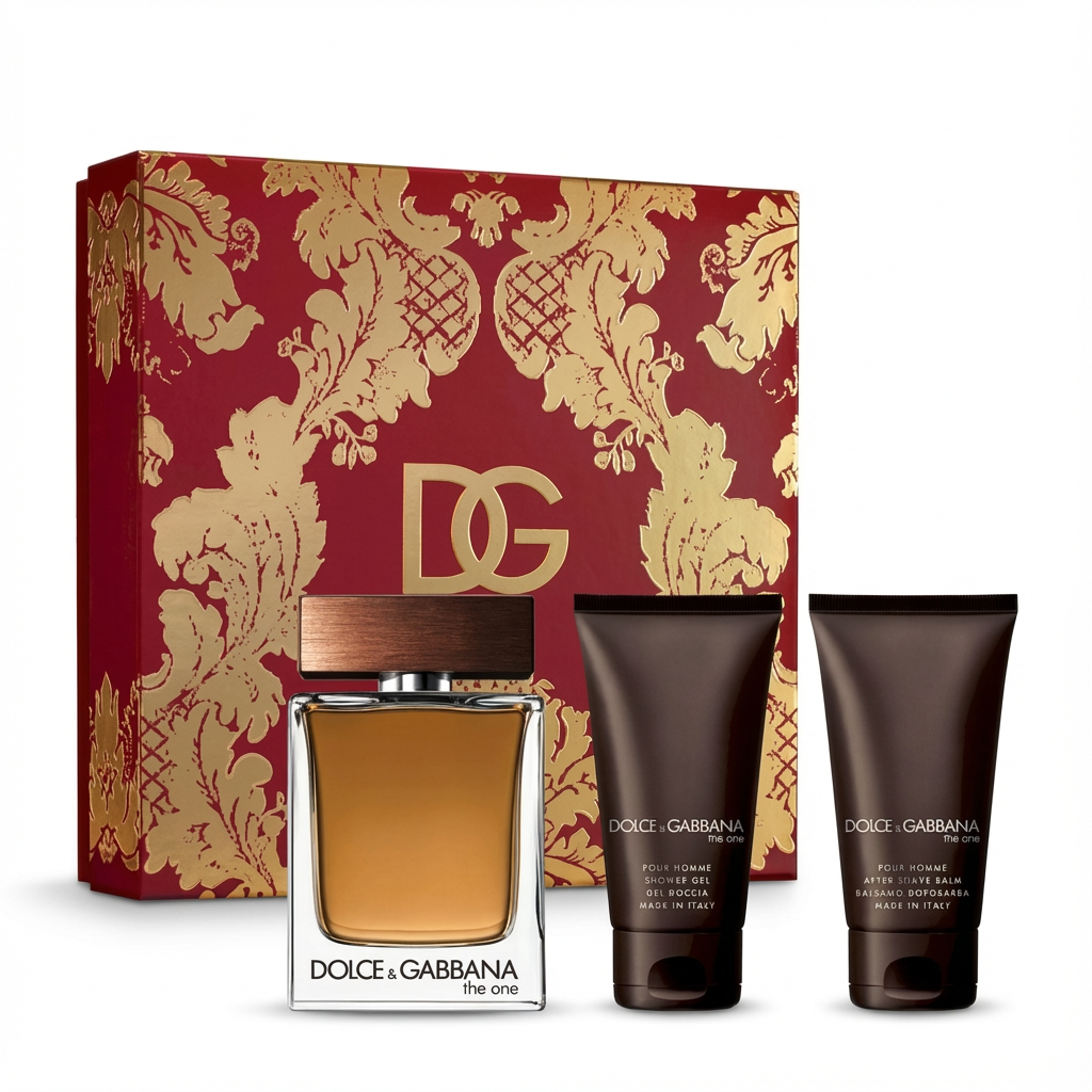 DOLCE & GABBANA_SET THE ONE POUR HOMME 3 PCS 3.3 EDT/ 50 ML AFTER SHAVE BALM /50 ML SHOWER G M