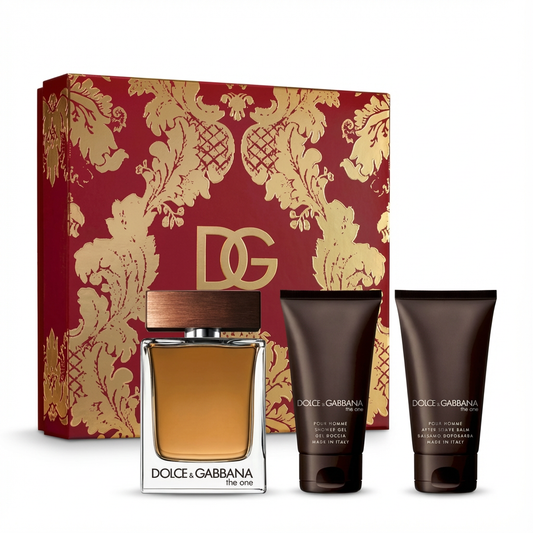 DOLCE & GABBANA_SET THE ONE POUR HOMME 3 PCS 3.3 EDT/ 50 ML AFTER SHAVE BALM /50 ML SHOWER G M
