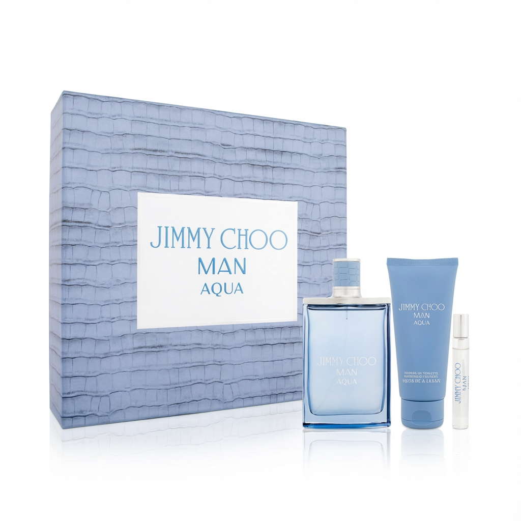 JIMMY CHOO_SET MAN AQUA 3 PCS 3.3 EDT M