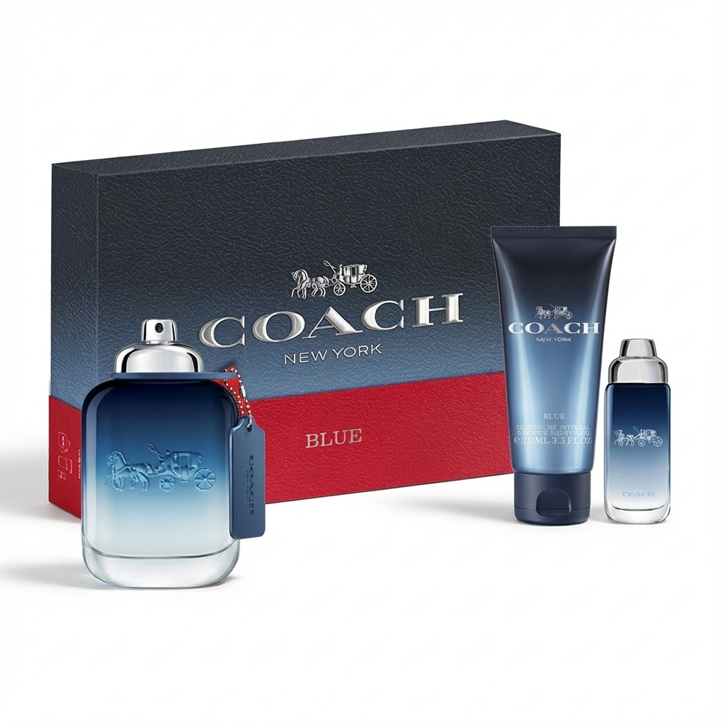 COACH_SET COACH BLUE 3PCS 100ML EDT M