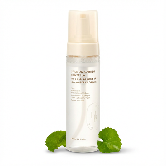 HEVEBLUE_SALMON CARING CENTELLA BUBBLE CLEANSER  200ML
