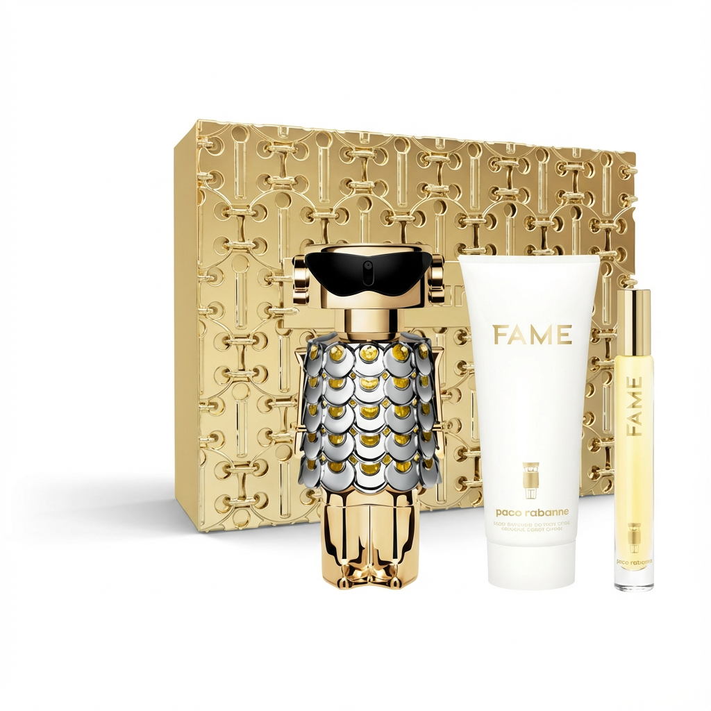 PACO RABANNE_SET FAME 3 PCS 2.7 + 10 ML TRAVEL + 1 LIPSTICK L