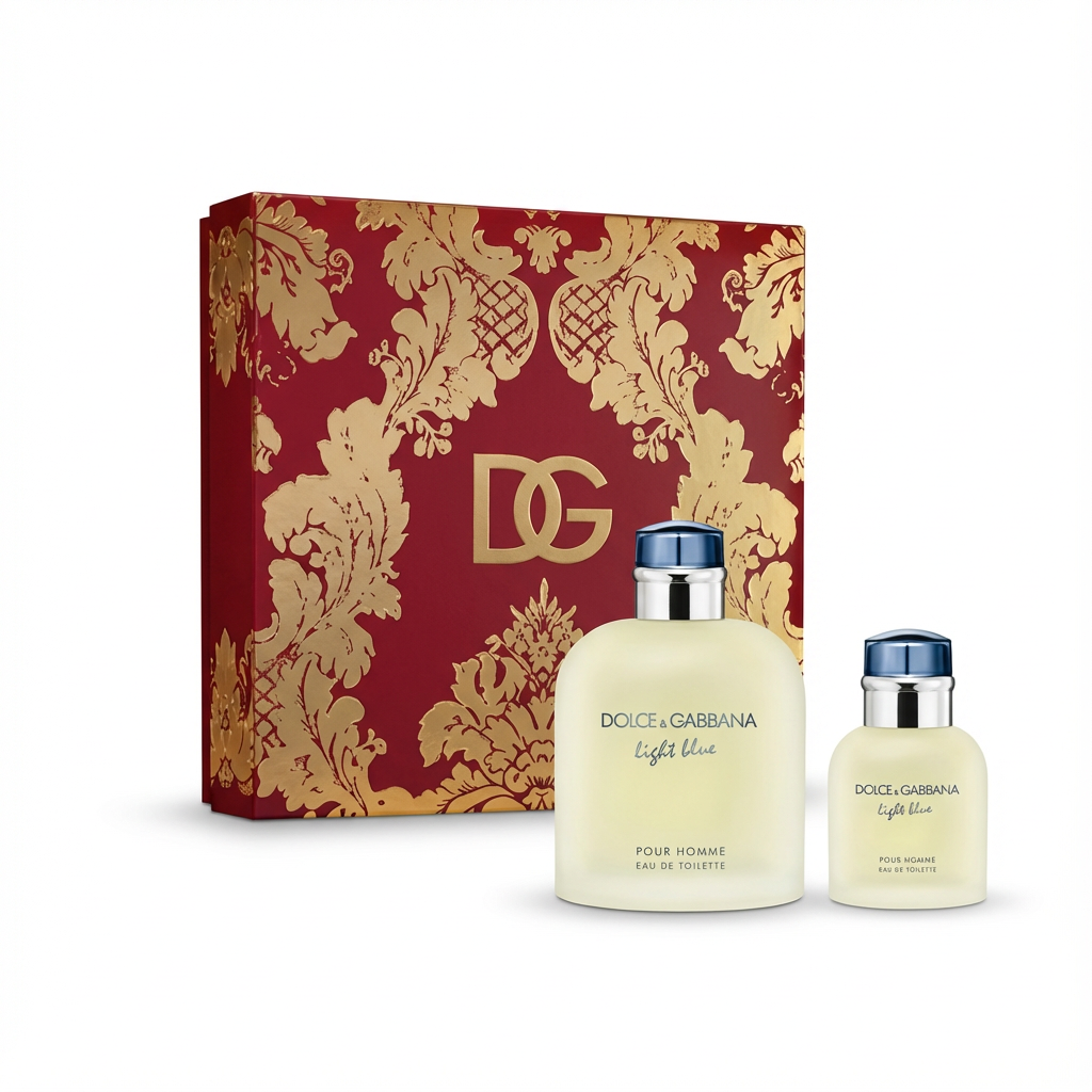DOLCE & GABBANA_SET LIGHT BLUE POUR HOMME 2 PCS 100ML EDT/ 75 ML EDT M