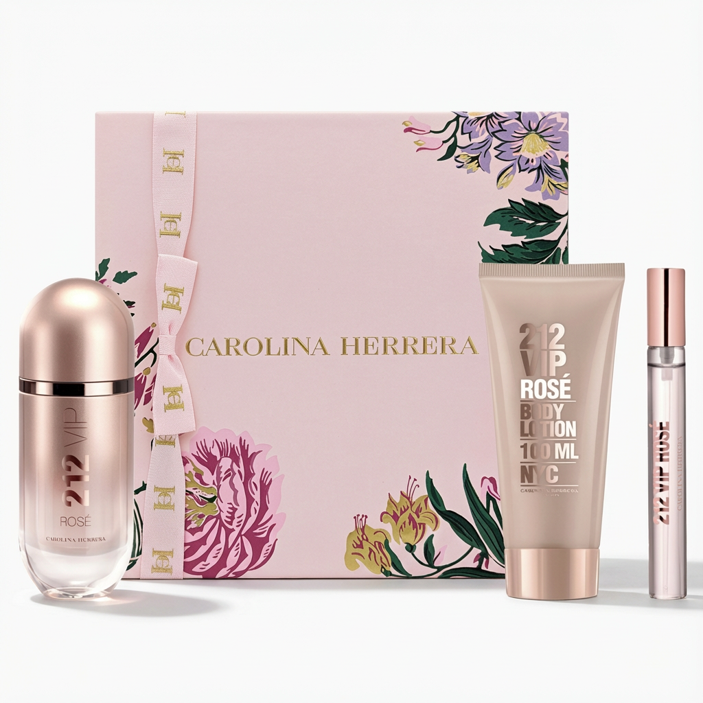 CAROLINA HERRERA_SET 212 VIP ROSE 3 PCS 2.7 EDP L