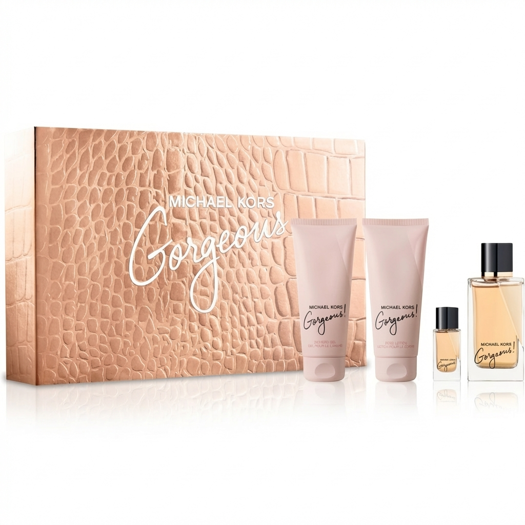 MICHAEL KORS_SET GORGEOUS 4 PCS 3.4 EDP L + 3.4 S/G + 3.4 B/L + MINI