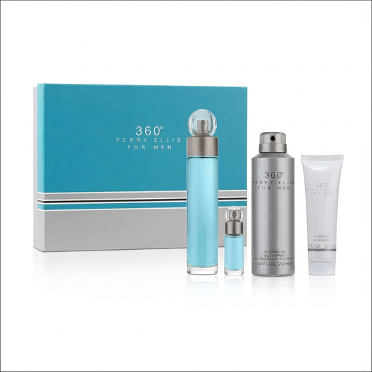 PERRY ELLIS_SET 360 FOR MEN 4 PCS 3.4 EDT M