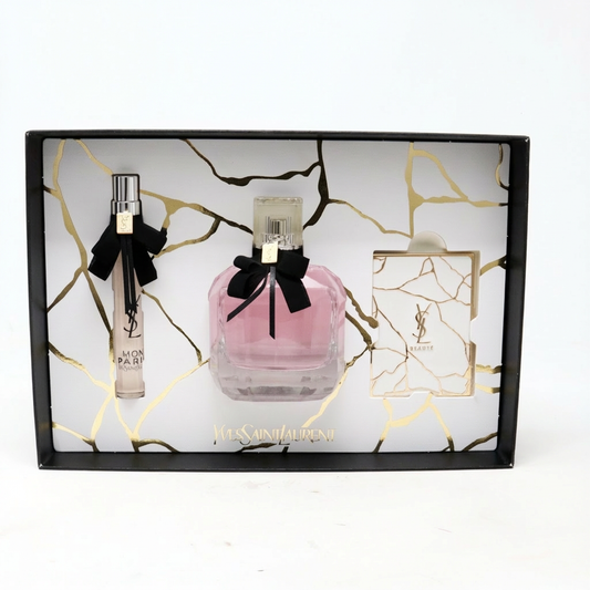 YVES SAINT LAURENT_SET YSL MON PARIS 3 PCS 90ML EDP + 10ML TRAVEL + BODY LOTION L