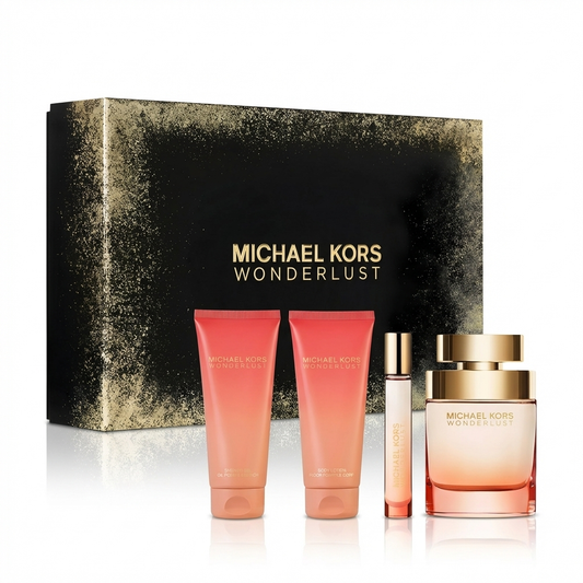 MICHAEL KORS_SET WONDERLUST 4 PCS 3.4 EDP+ TRAVEL 4ML + 100ML BODY S + 100ML SHOWERL