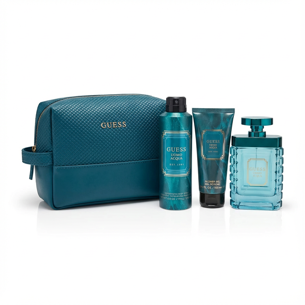 GUESS_SET GUESS UOMO AQUA 4 PCS 3.4 EDT M