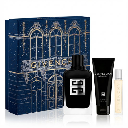 GIVENCHY_ SOCIETY GENTLEMAN SET 3 PIEZAS GEL DE DUCHA  TRAVEL 12.50  100 ML EAUN DE PARFUM
