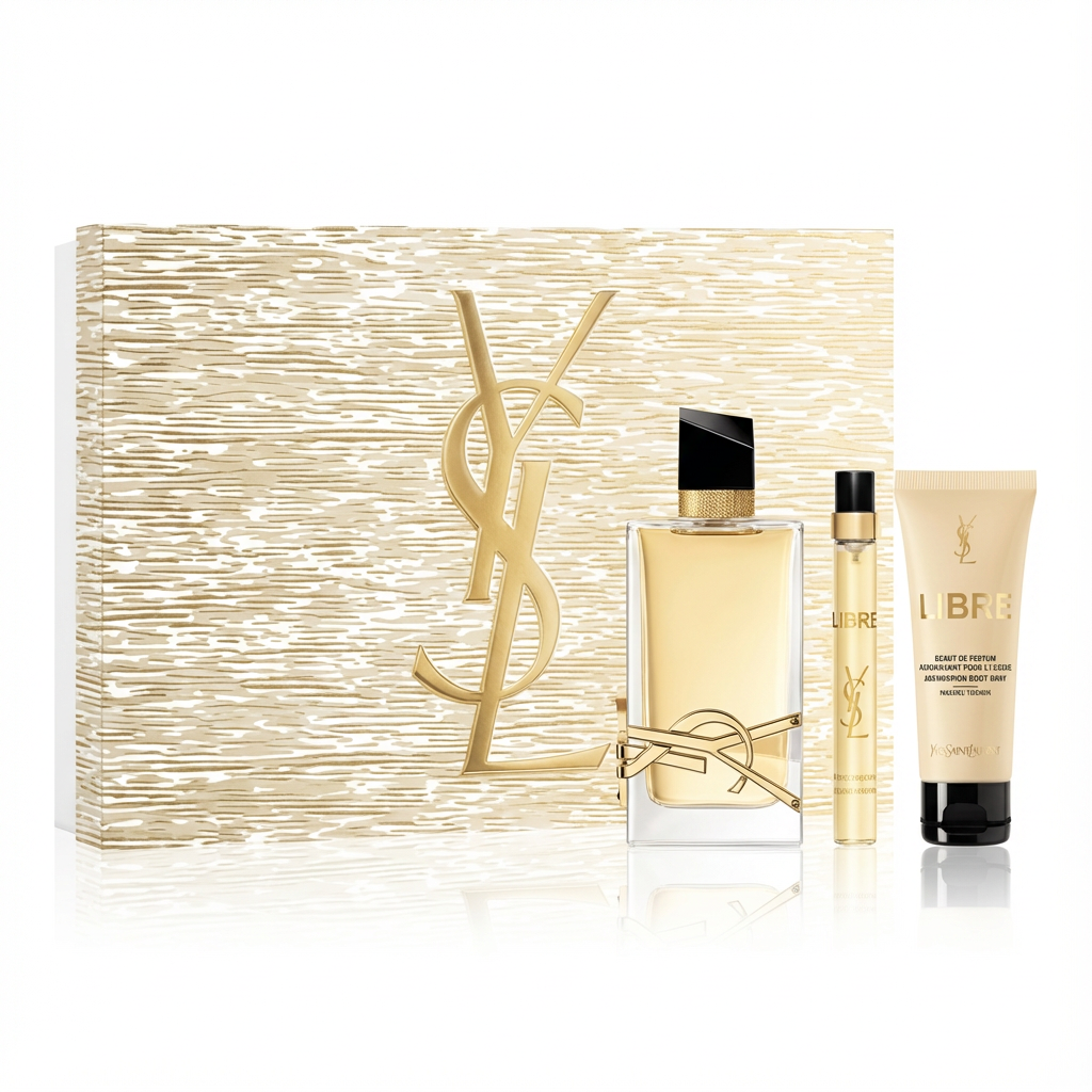 YVES SAINT LAURENT_SET YSL LIBRE 3 PCS 90 ML EDP + 10ML TRAVEL + 50ML BODY BALM L