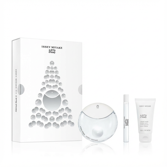 ISSEY MIYAKE_L'EAU D'ISSEY SET ADROP D' ISSEY 3 PCS  3.0 EDP + 1.7 BODY CREAM + TRAVEL 10 ML  L