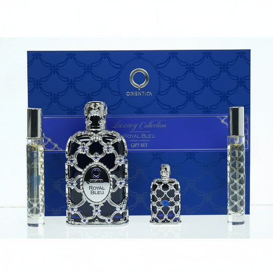 AL HARMAIN_ORIENTICA ROYAL BLEU 2.8 EDP U + 7.5ML+ 10ML+10ML  (130286) - Emirates