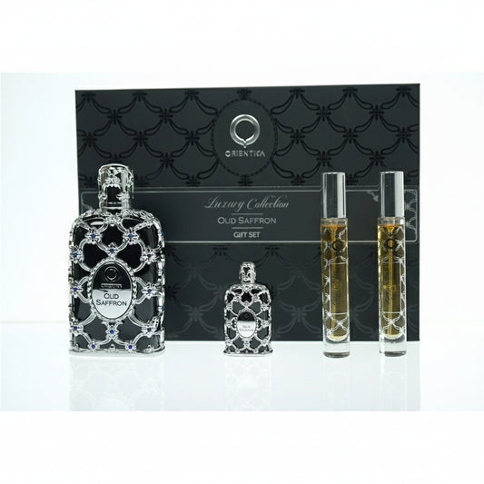 AL HARMAIN_ORIENTICA OUD SAFFRON EDP M + 2x10ML + 7.5ML  (128409) - Emirates