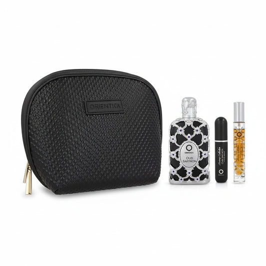 AL HARMAIN_ORIENTICA OUD SAFFRON 2.8 EDP U + 7.5ML+ ATOMIZER+ BAG -  (121854) - Emirates
